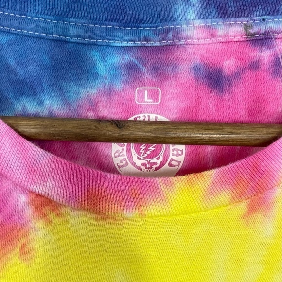 New Ripple Junction Grateful Dead Bertha Deco Frame Tie Dye Tee T-Shirt NWOT - Picture 10 of 11